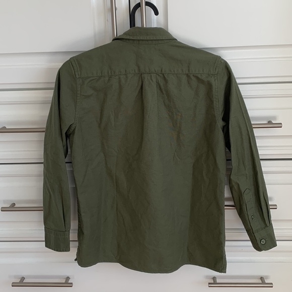 GAP Boys green overshirt Sz M - Picture 2 of 3